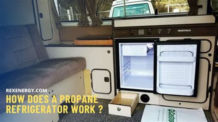 Can a propane refrigerator run while driving?