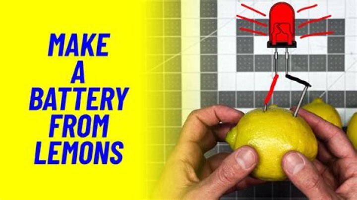 Can lemons make energy?