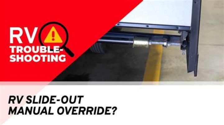 Can you manually close a RV slide out?