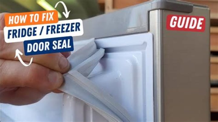 How can I fix the seal on my freezer door?