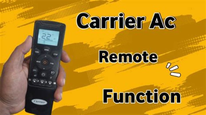 How can I use Carrier AC without remote?