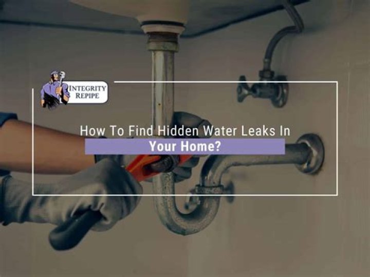 How do I find a water leak in my kitchen?