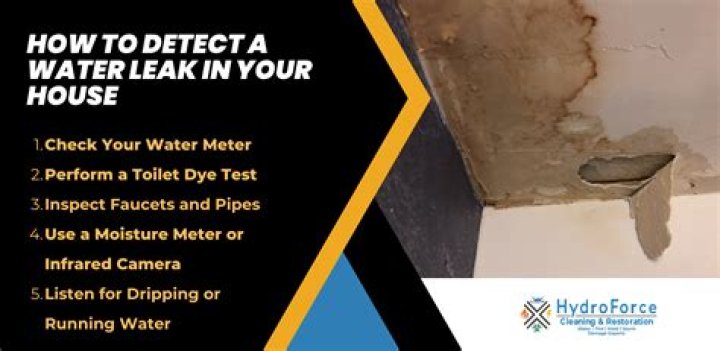 How do I find a water leak in my trailer?