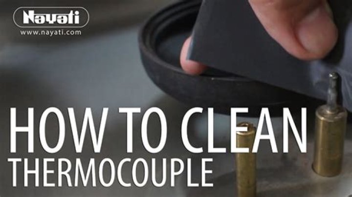 How do you clean a thermocouple oven?