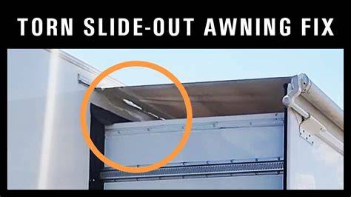 How do you fix a stuck RV awning?