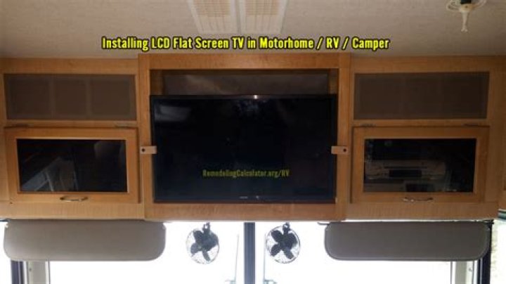 How do you install a flat screen TV in a motorhome?