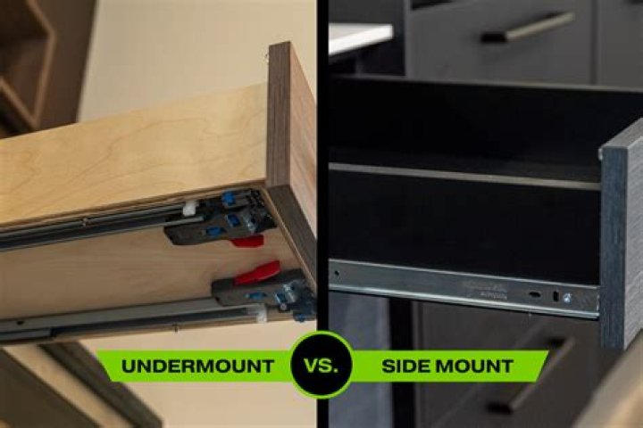 How does a drawer release from a side mount slide?