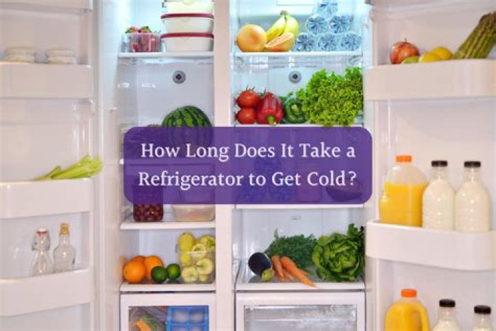 How long does it take to get an RV refrigerator cold?