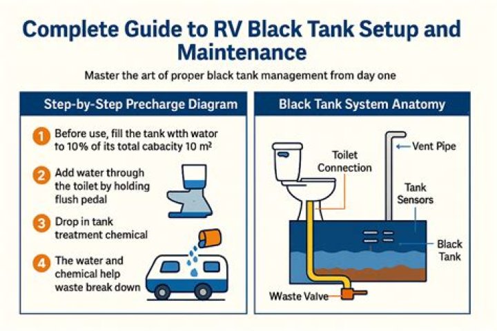 How many gallons does an RV black water tank hold?