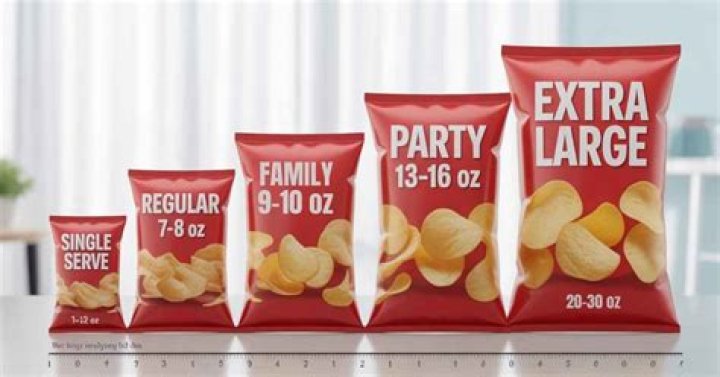 How many grams does a bag of chips weigh?