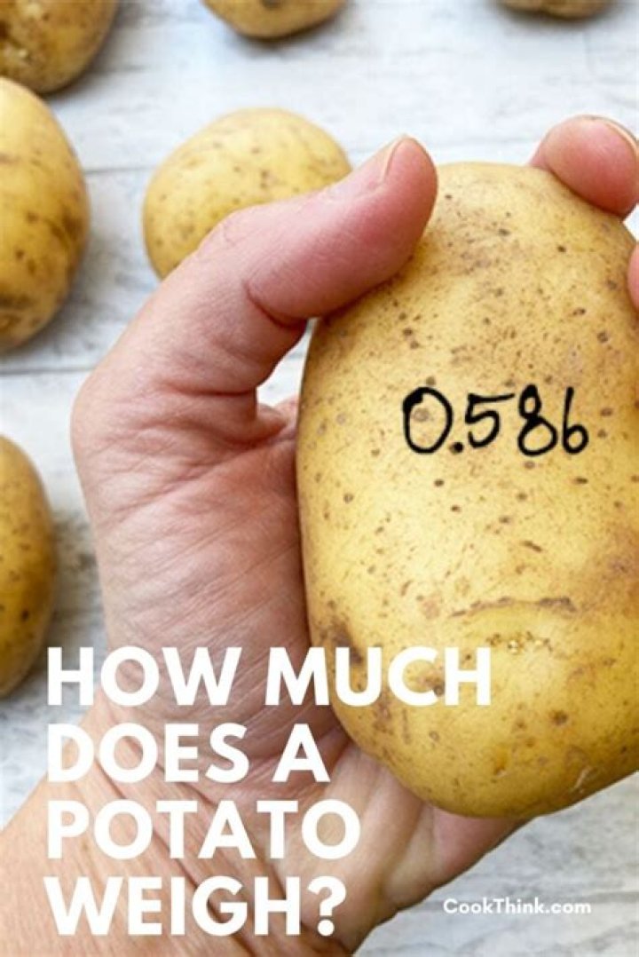 How much does a red potato weigh?