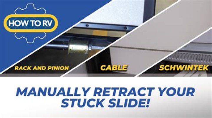 How to manually retract an RV slideout in its extended?
