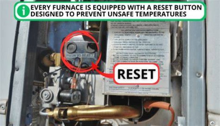 How to reset a furnace using the furnace reset button?