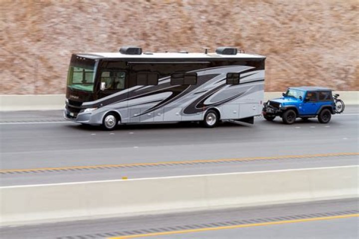 Is it safe to tow a car behind an RV?
