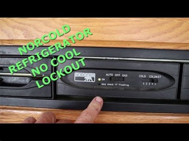 Is the Norcold fridge n611 in lock out mode?