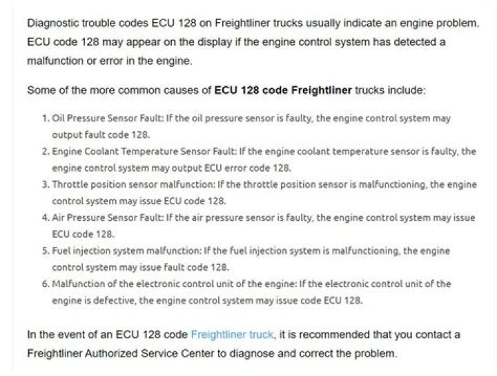 What are the fault codes for Freightliner engines?