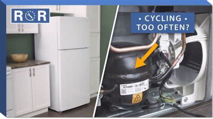 What causes a refrigerator to cycle on and off?