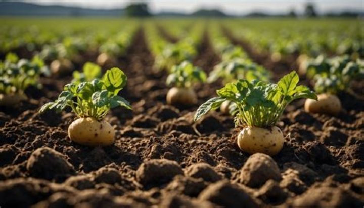 What do potatoes look like when starting to grow?