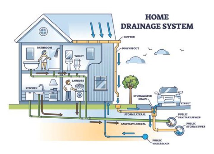 What does the diagram of a plumbing system mean?
