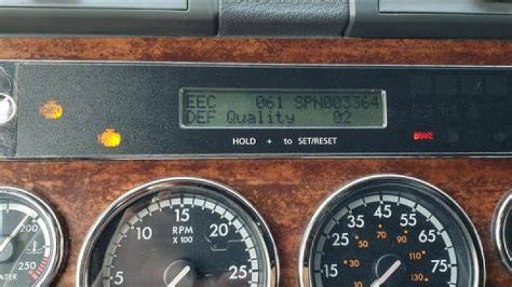 What is the Def light code on a Freightliner?