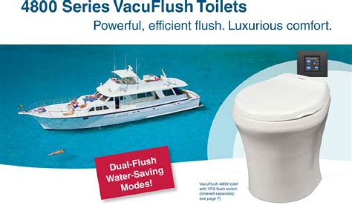 What kind of toilet system does Dometic vacuflush use?