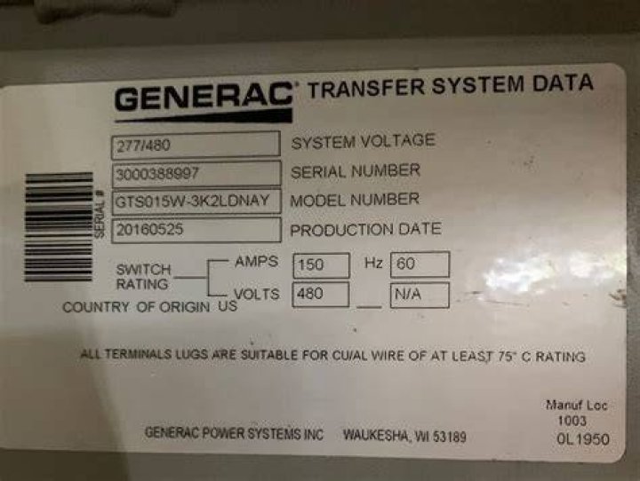 Where can I Find my Generac Power System serial number?