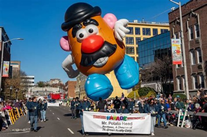 Where can you see the Mr Potato Head balloon?