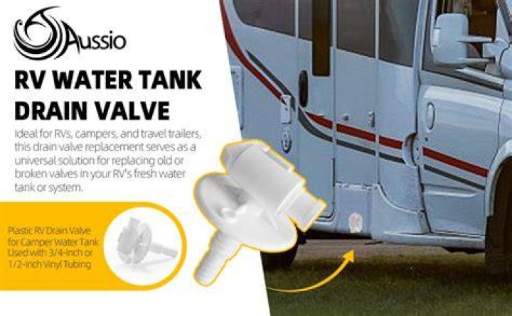 Where does the RV fresh water tank drain?