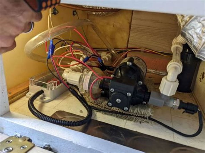 Where is my water pump located in my RV?
