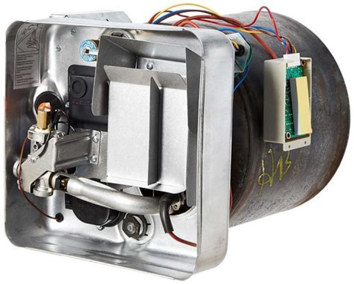 Where is the electrical switch on a suburban sw6de hot water heater?