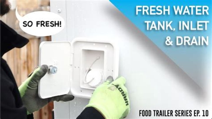 Where is the fresh water drain valve?