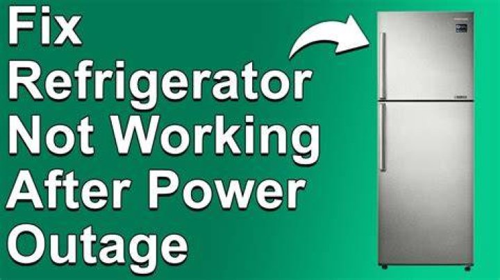 Why did my refrigerator stop working after a power outage?