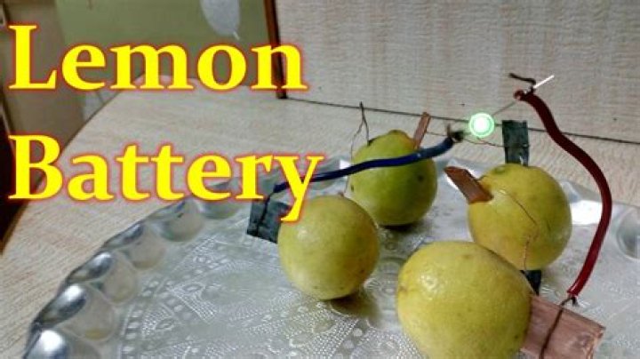 Why do lemons produce electricity?