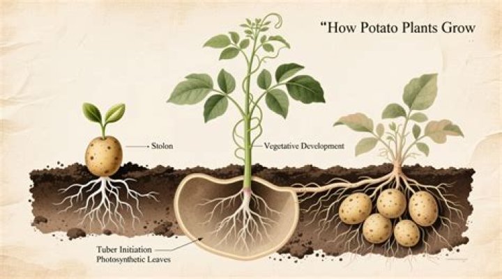 Why do potatoes grow in the ground?