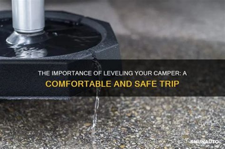 Why does a camper need to be level?