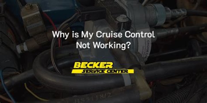 Why does my cruise control not work in my RV?