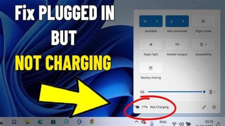 Why is my battery plugged in but not charging?