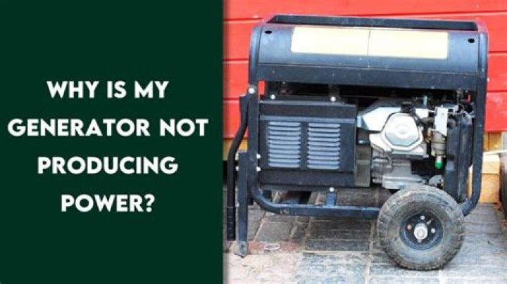 Why is my generator not working in my RV?