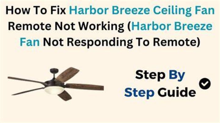 Why is my Harbor Breeze fan not turning?