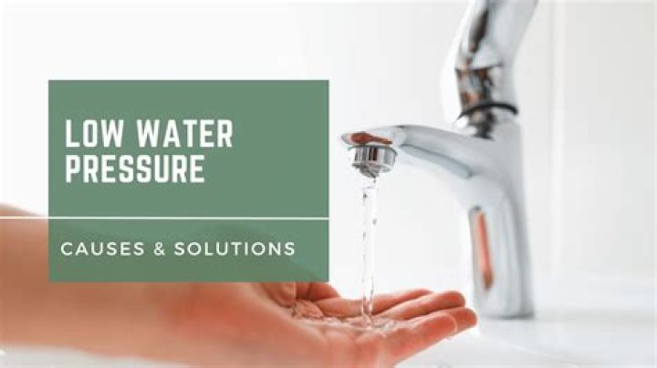 Why is the water pressure low in my RV?