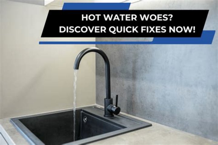 Why is there no hot water coming out of my kitchen tap?